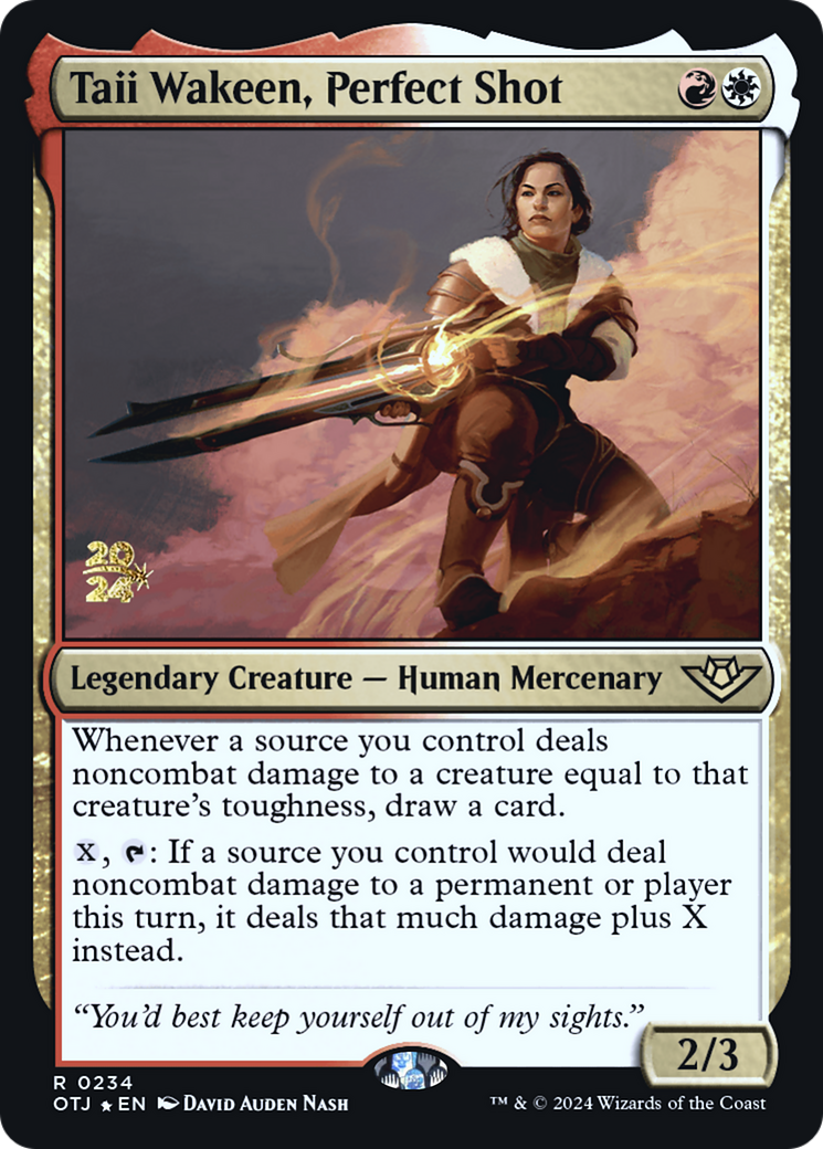 Taii Wakeen, Perfect Shot - Prerelease Promo [POTJ-234s]