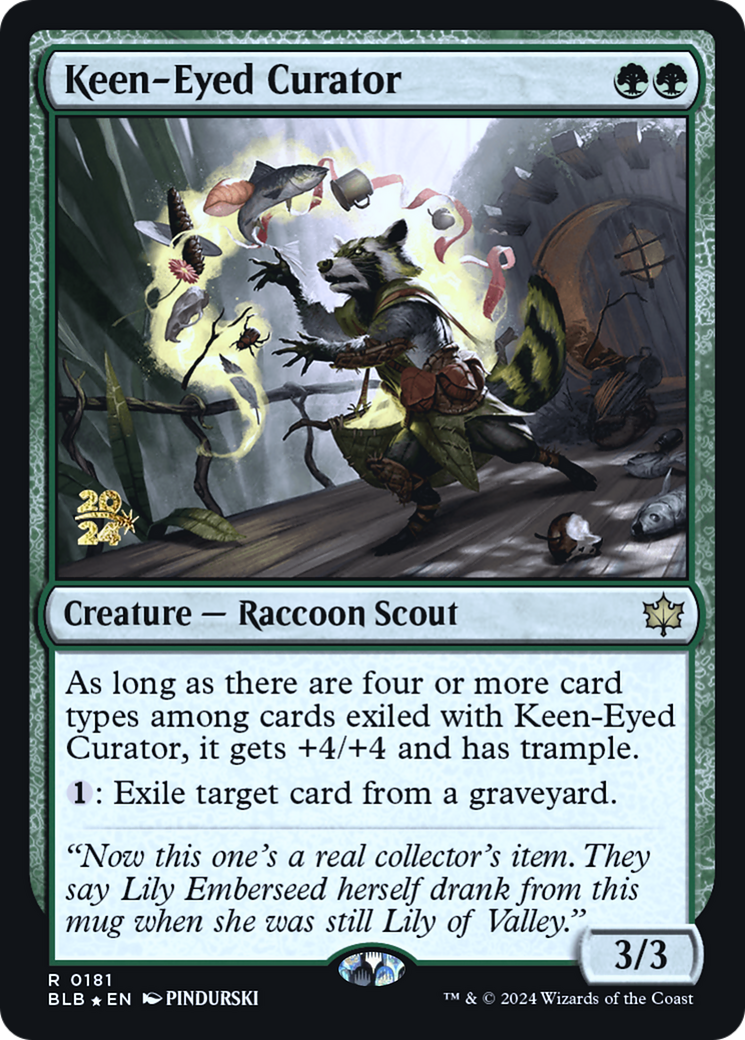 Keen-Eyed Curator - Prerelease Promo [PBLB-181s]