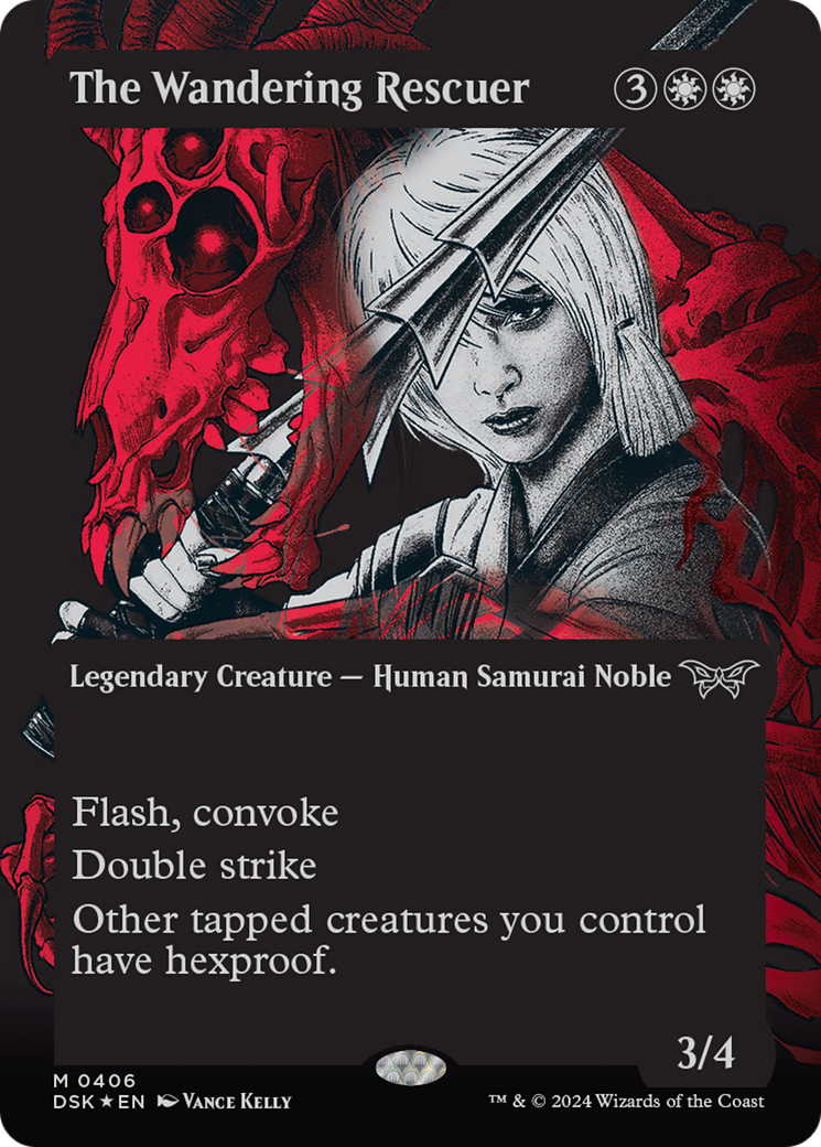 The Wandering Rescuer - Borderless - Showcase - Textured Foil [DSK-406]