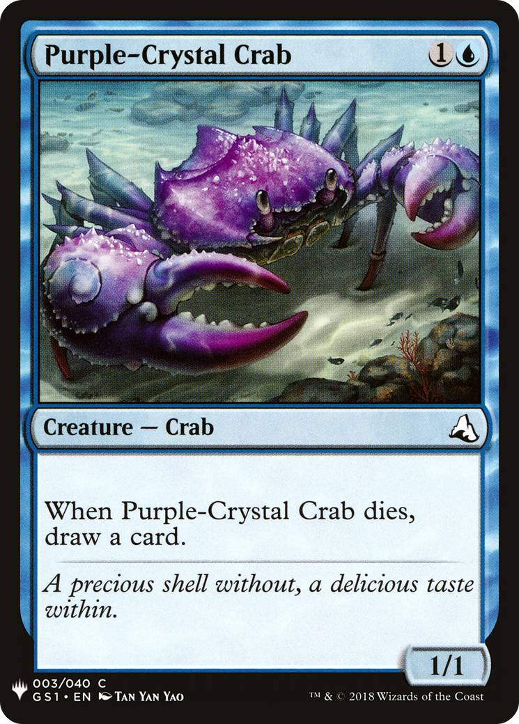 Purple-Crystal Crab [PLST-GS1-3]