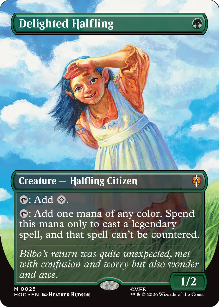 Delighted Halfling - Borderless [HOC-25]