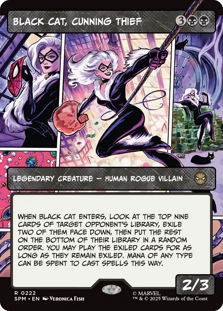Black Cat, Cunning Thief - Borderless - Showcase - Full Art [SPM-222]