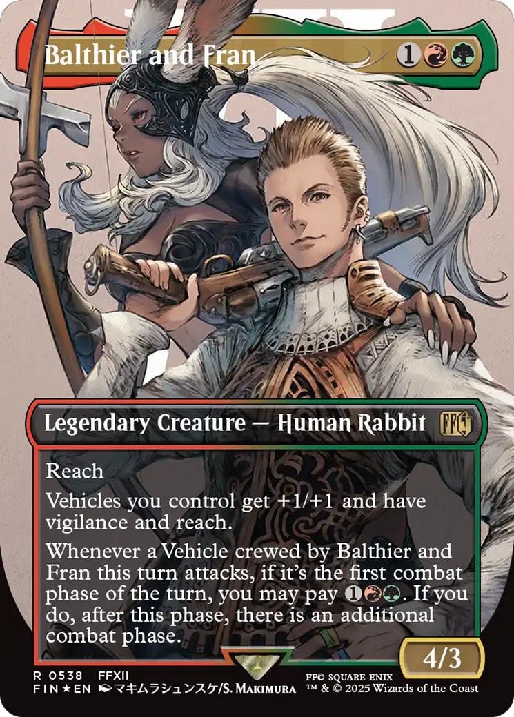 Balthier and Fran - Borderless - Surge Foil - Full Art [FIN-538]
