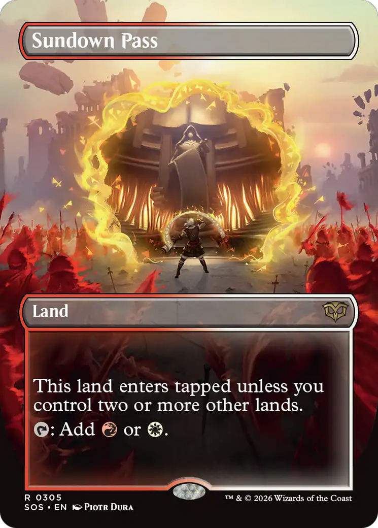 Sundown Pass - Borderless - Full Art [SOS-305]