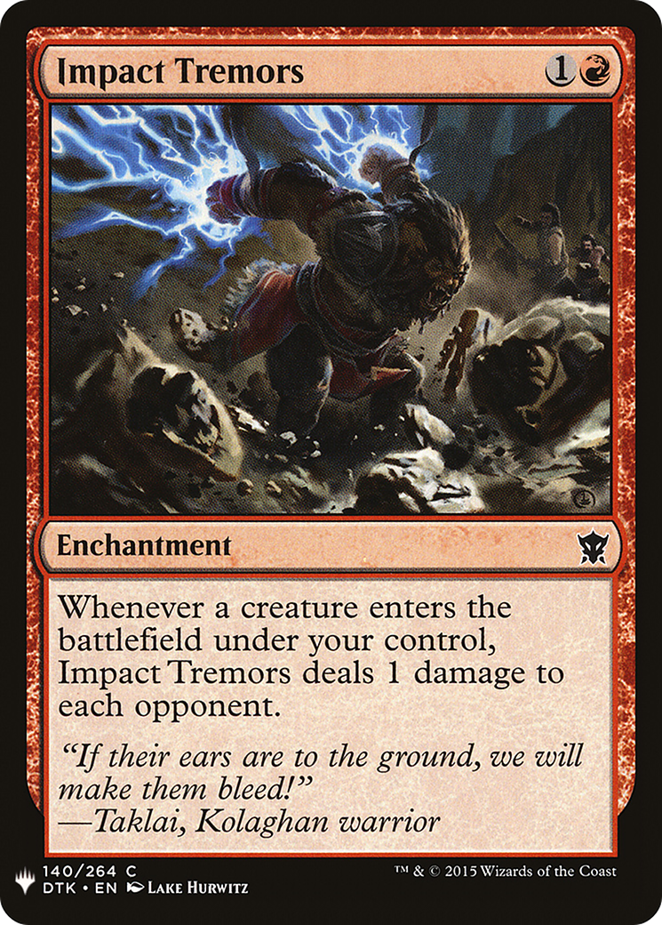 Impact Tremors [PLST-DTK-140]