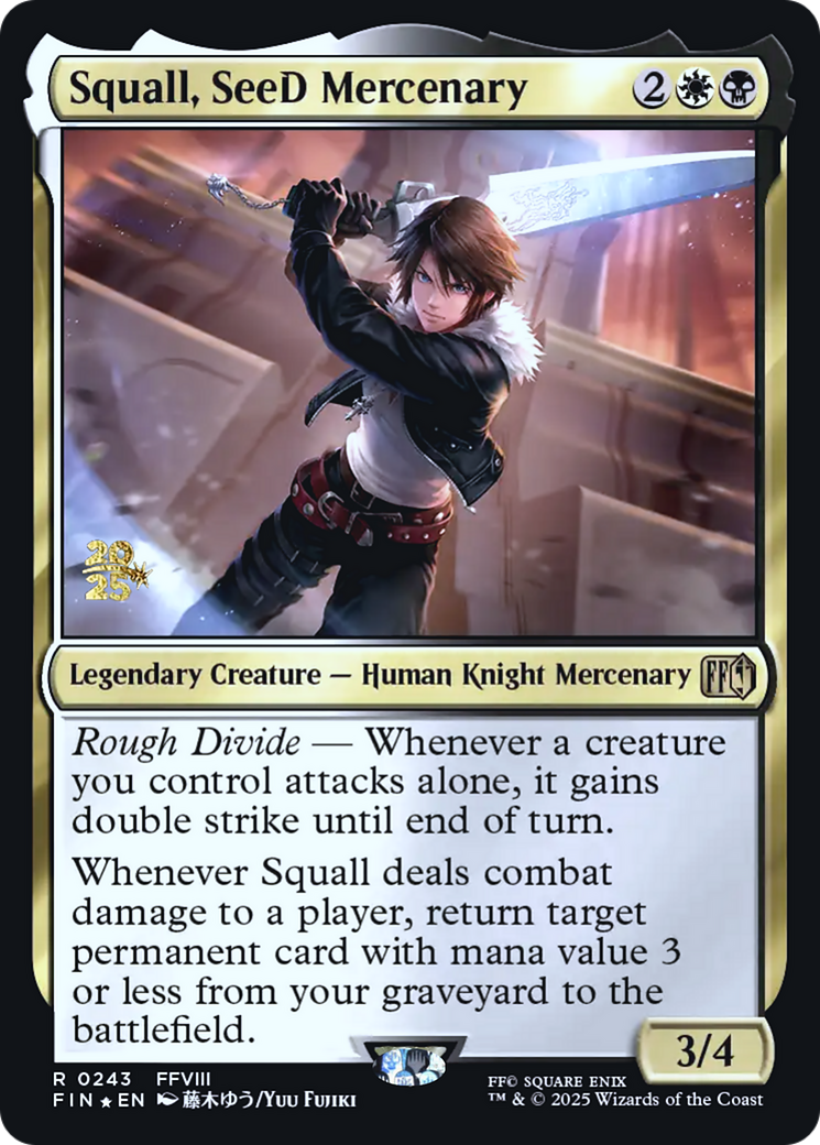 Squall, SeeD Mercenary - Prerelease Promo [PFIN-243s]