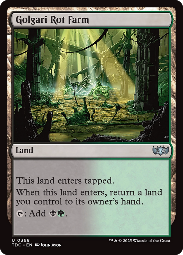 Golgari Rot Farm [TDC-368]