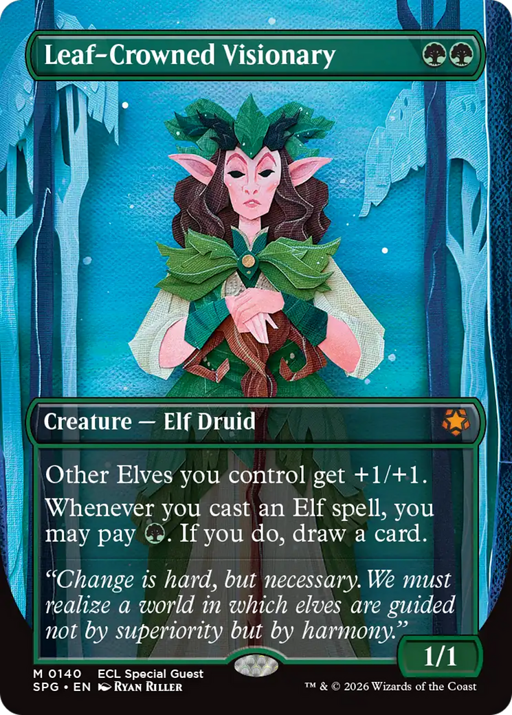 Leaf-Crowned Visionary - Borderless - Full Art [SPG-140]