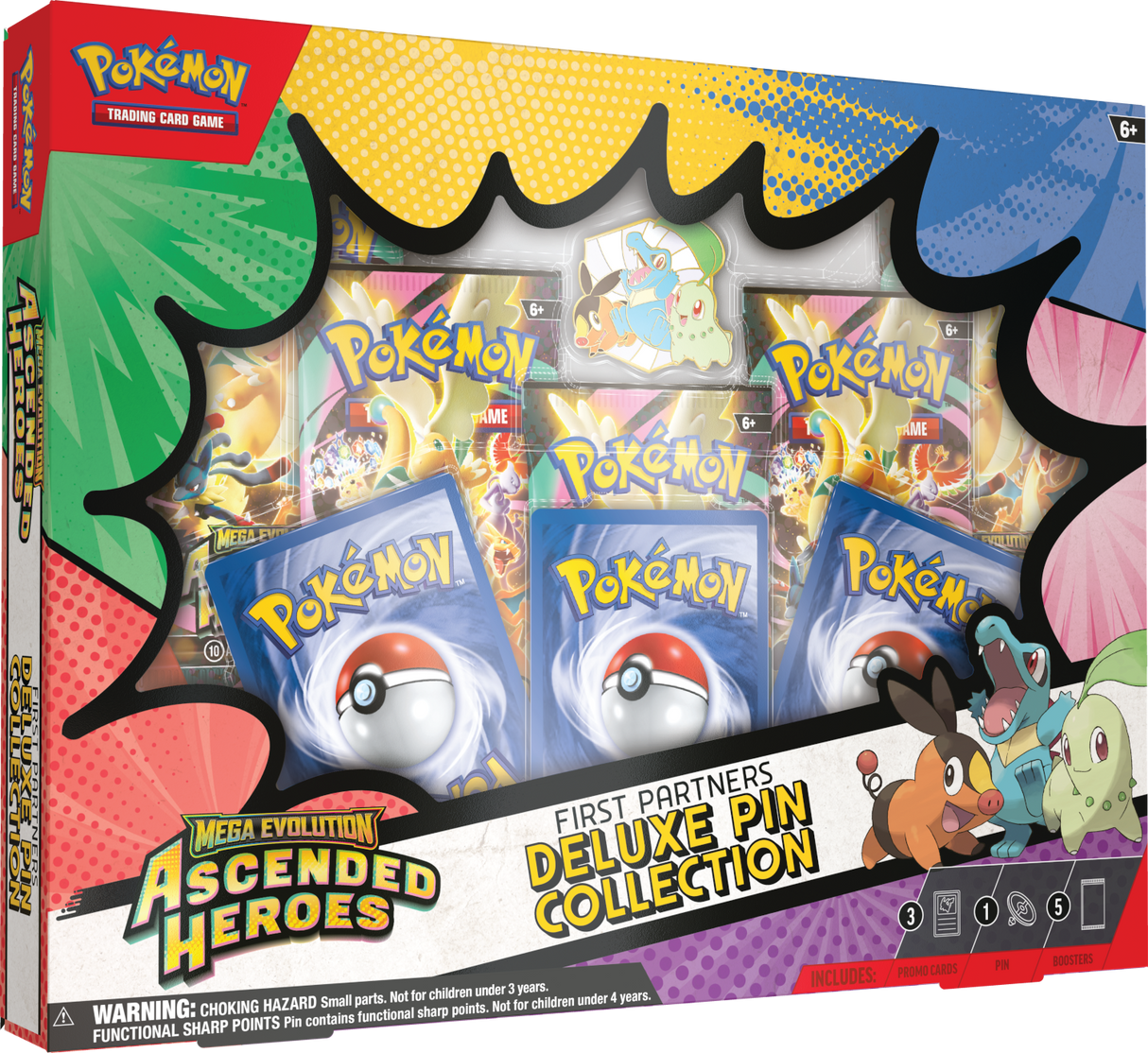 Pokémon TCG: Mega Evolution - Ascended Heroes - First Partners Deluxe Pin Collection