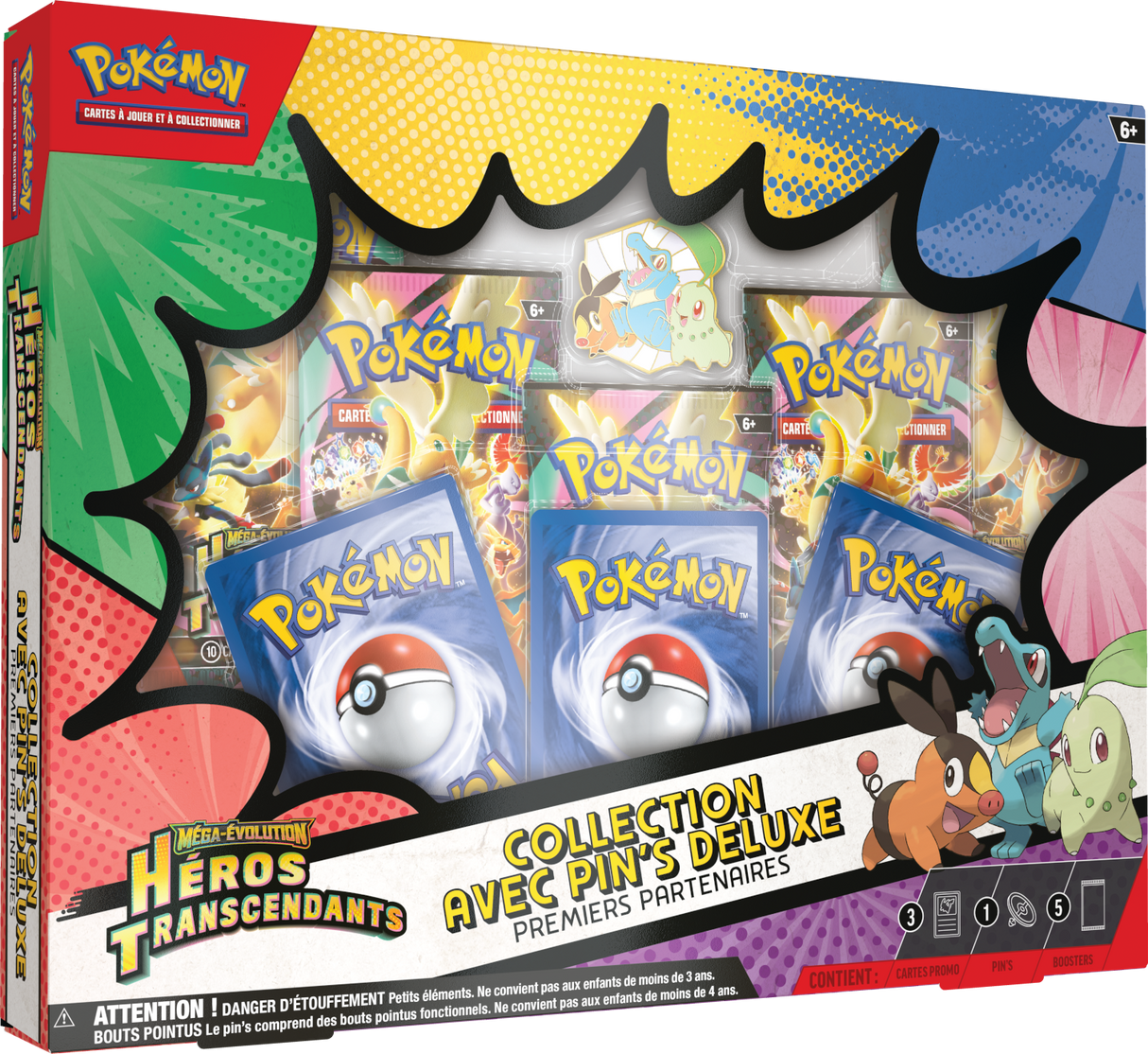 Pokémon TCG: Mega Evolution - Ascended Heroes - First Partners Deluxe Pin Collection (Français)
