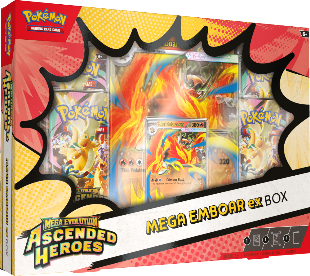Pokémon TCG: Mega Evolution - Ascended Heroes - Mega Emboar ex Box