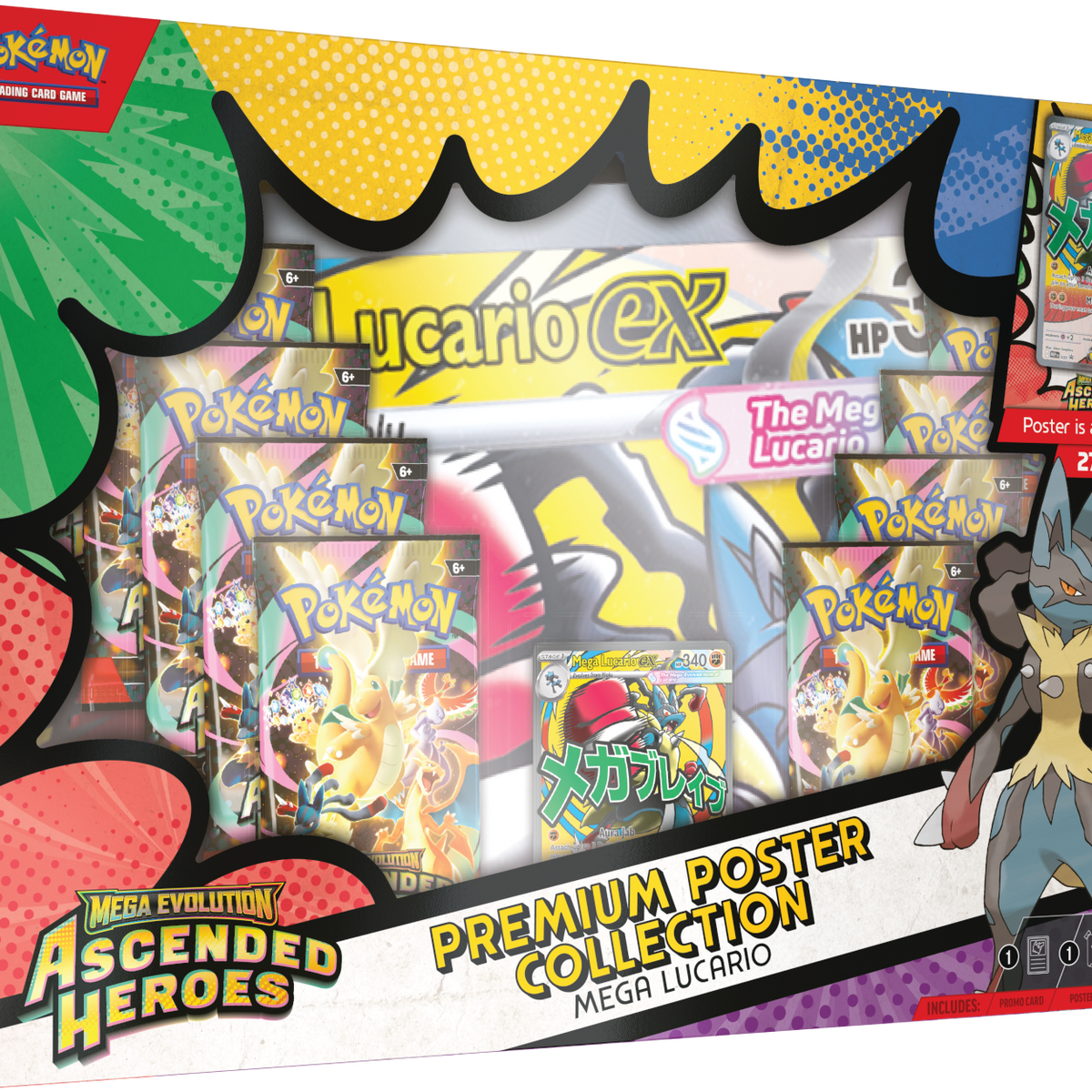 Pokémon TCG: Mega Evolution - Ascended Heroes - Premium Poster Collect ...