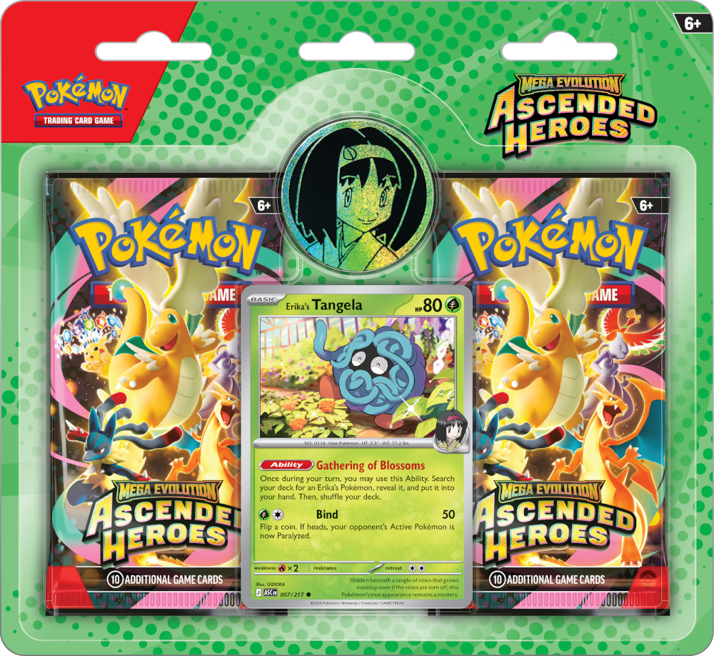 Pokémon TCG: Mega Evolution - Ascended Heroes - Blister Pack - Erika