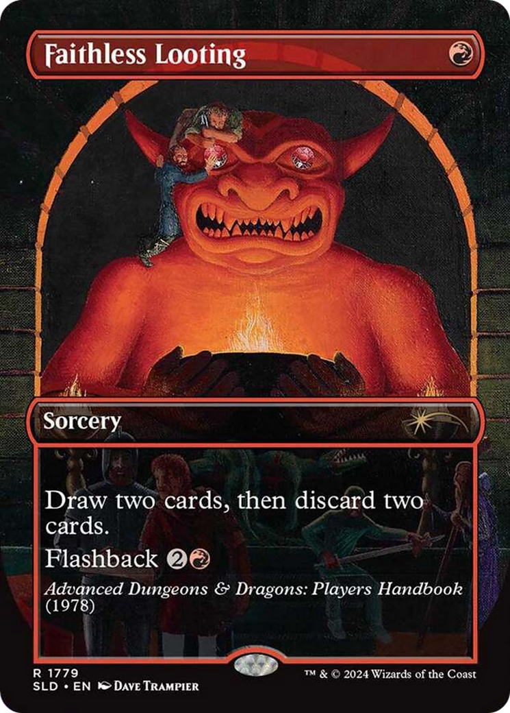 Faithless Looting - Borderless - Full Art [SLD-1779]