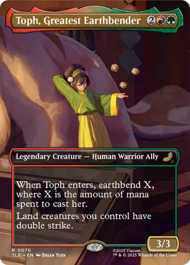 Toph, Greatest Earthbender - Borderless - Full Art [TLE-70]