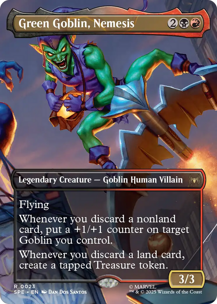 Green Goblin, Nemesis - Borderless - Full Art [SPE-23]