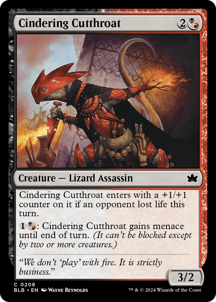 Cindering Cutthroat [BLB-208]