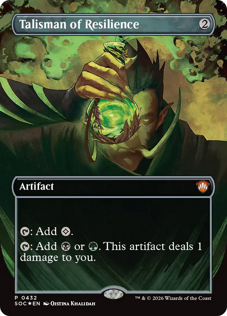 Talisman of Resilience - Borderless - Full Art - Promo [SOC-432]