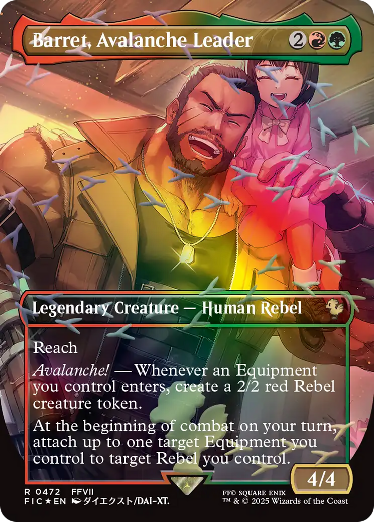 Barret, Avalanche Leader - Borderless - Full Art [FIC-472]