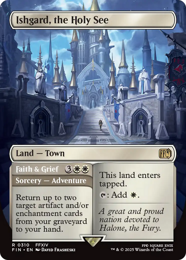 Ishgard, the Holy See // Faith & Grief - Borderless - Full Art [FIN-310]