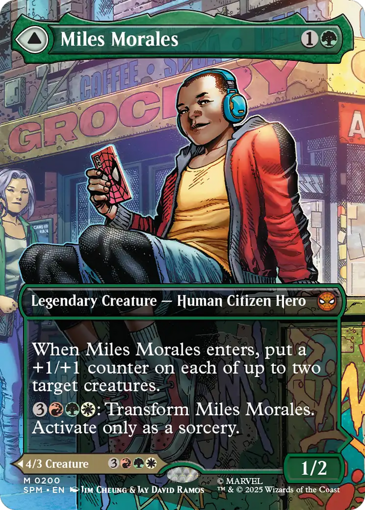 Miles Morales // Ultimate Spider-Man - Borderless - Full Art [SPM-200]
