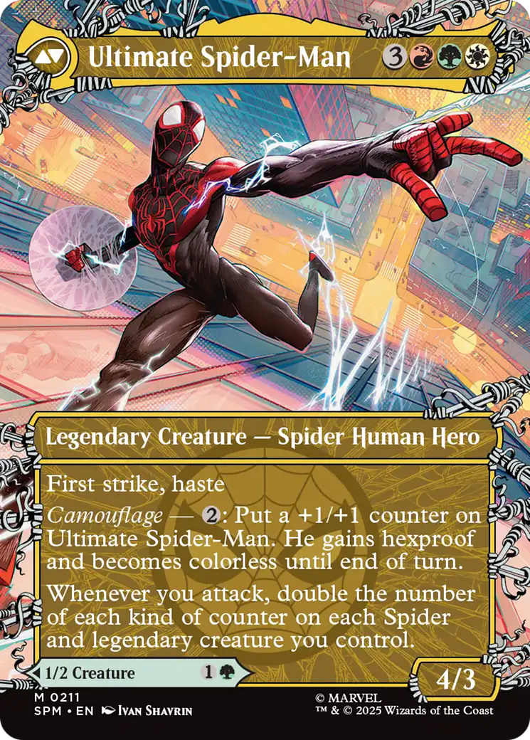 Miles Morales // Ultimate Spider-Man - Borderless - Showcase - Full Art [SPM-211]