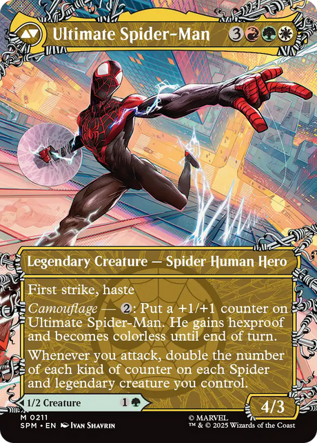Miles Morales // Ultimate Spider-Man - Borderless - Showcase - Full Art [SPM-211]