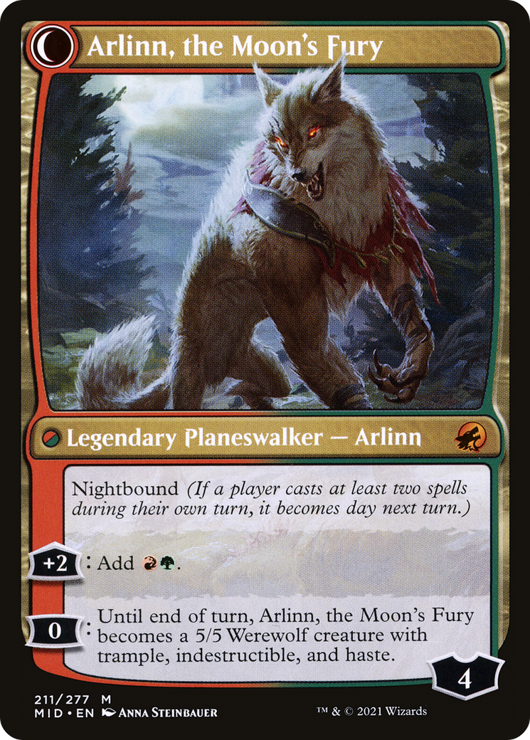 Arlinn, the Pack's Hope // Arlinn, the Moon's Fury [PLST-MID-211]