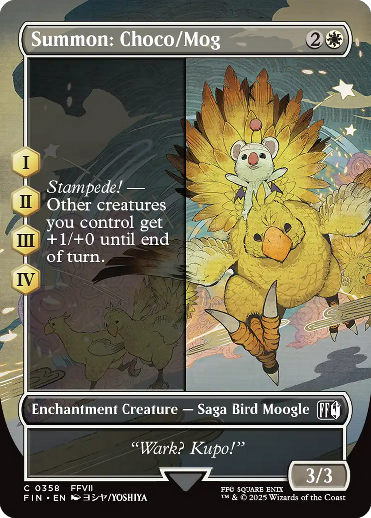 Summon: Choco/Mog - Borderless - Full Art [FIN-358]