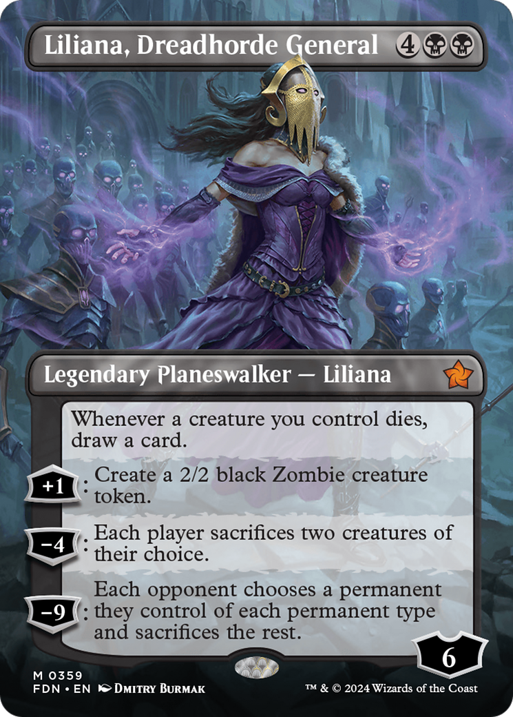 Liliana, Dreadhorde General - Borderless [FDN-359]