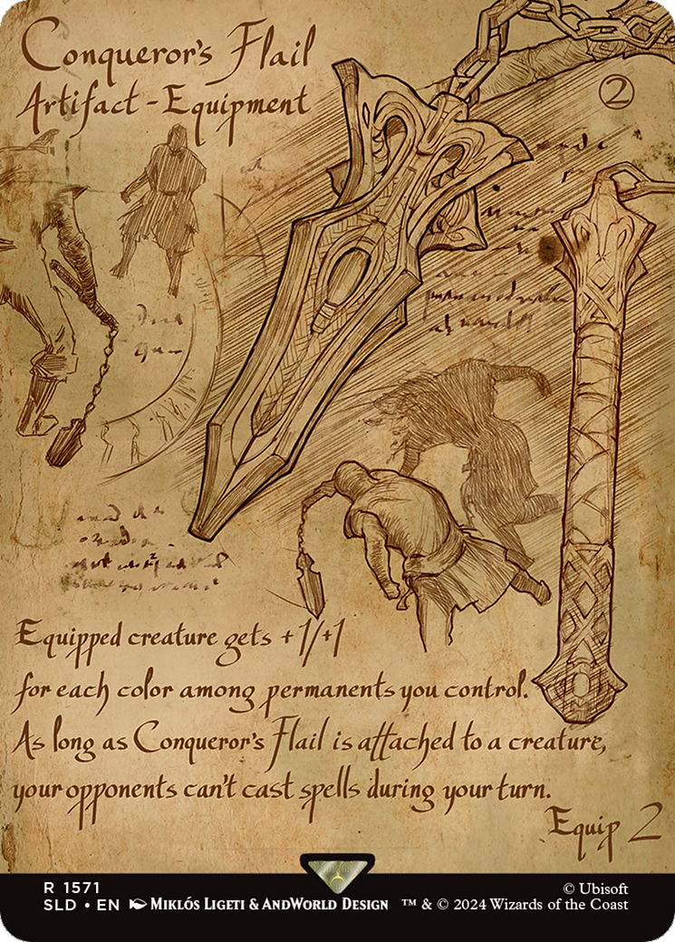 Conqueror's Flail - Borderless - Full Art [SLD-1571]