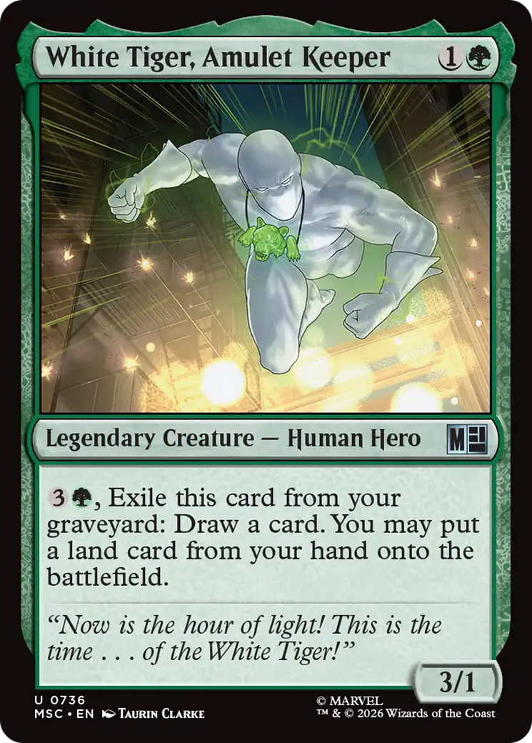 White Tiger, Amulet Keeper [MSC-736]