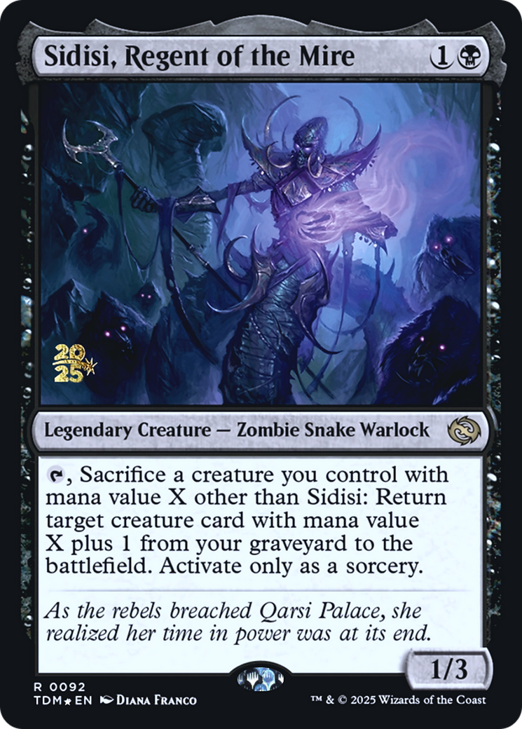 Sidisi, Regent of the Mire - Prerelease Promo [PTDM-92s]