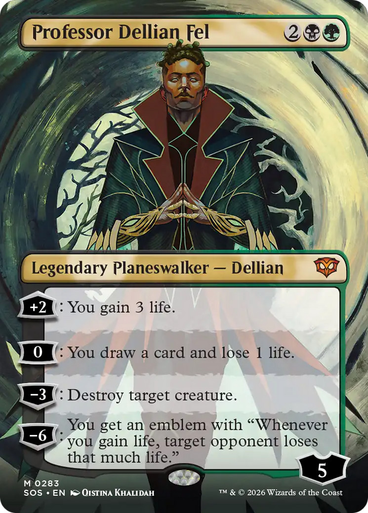 Professor Dellian Fel - Borderless - Full Art [SOS-283]