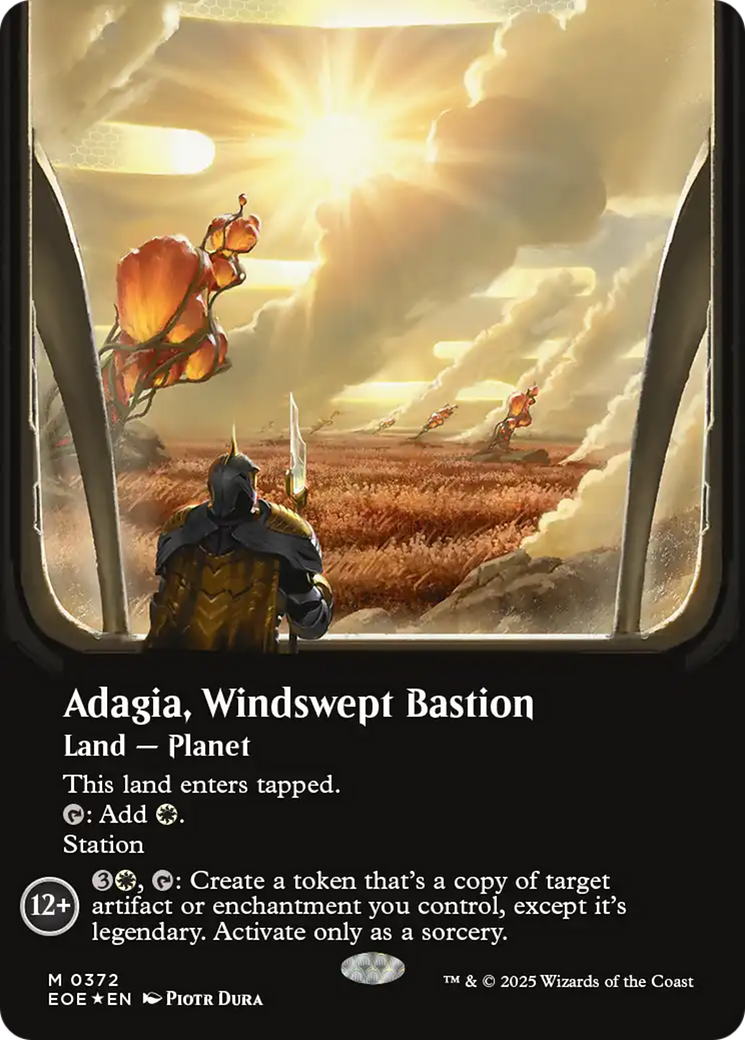 Adagia, Windswept Bastion - Borderless - Extended Art - Galaxy Foil [EOE-372]