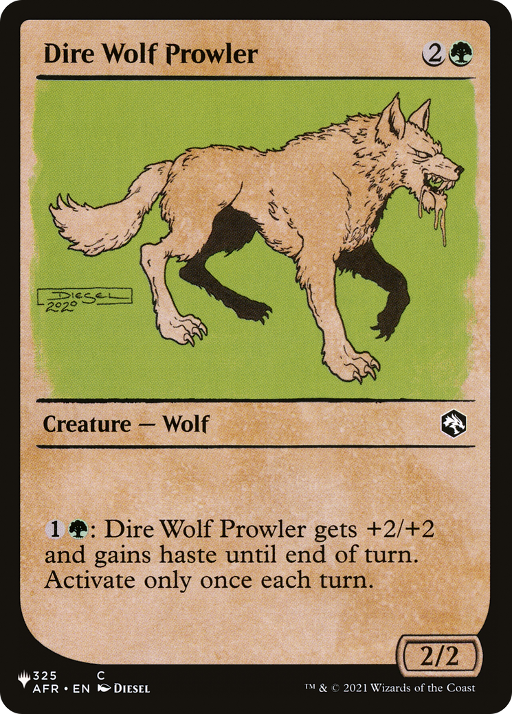 Dire Wolf Prowler - Showcase [PLST-AFR-325]