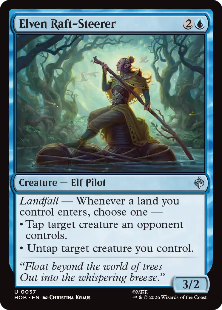 Elven Raft-Steerer [HOB-37]