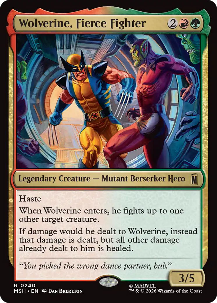 Wolverine, Fierce Fighter [MSH-240]