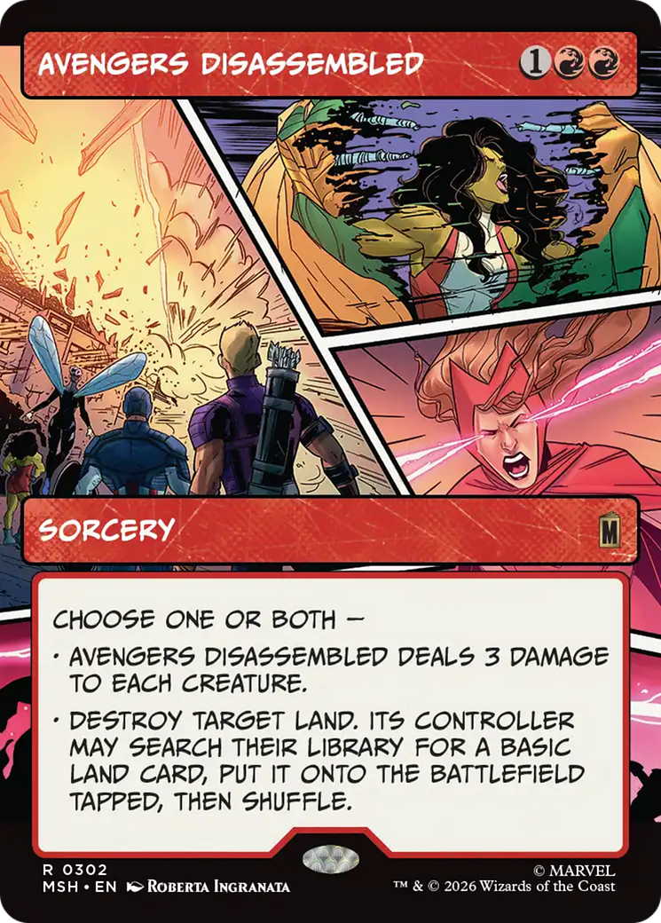 Avengers Disassembled - Borderless - Showcase [MSH-302]