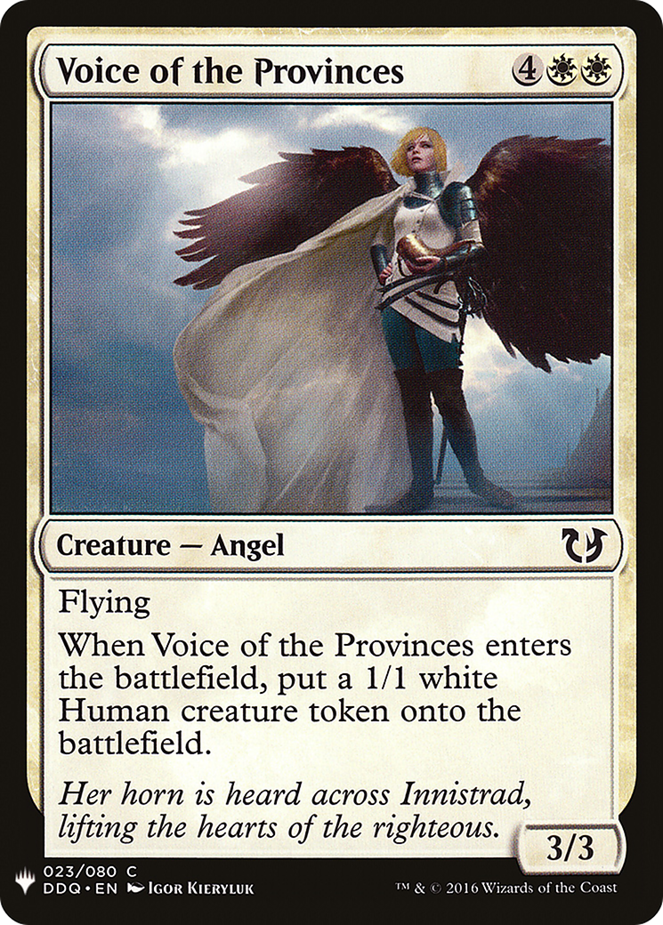 Voice of the Provinces [PLST-DDQ-23]