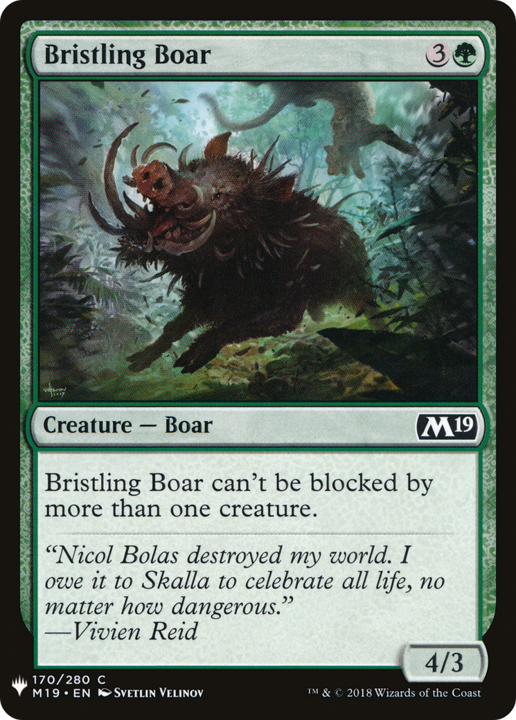 Bristling Boar [PLST-M19-170]