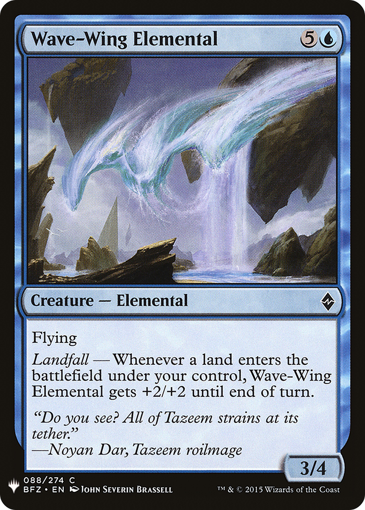 Wave-Wing Elemental [PLST-BFZ-88]
