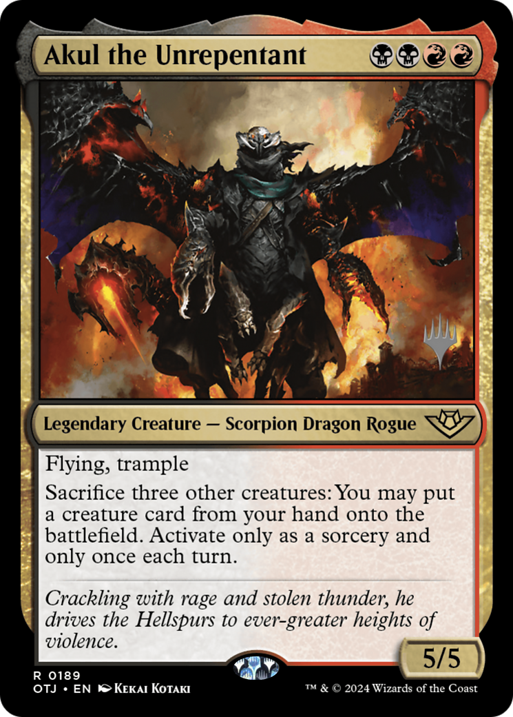 Akul the Unrepentant - Promo Pack [POTJ-189p]