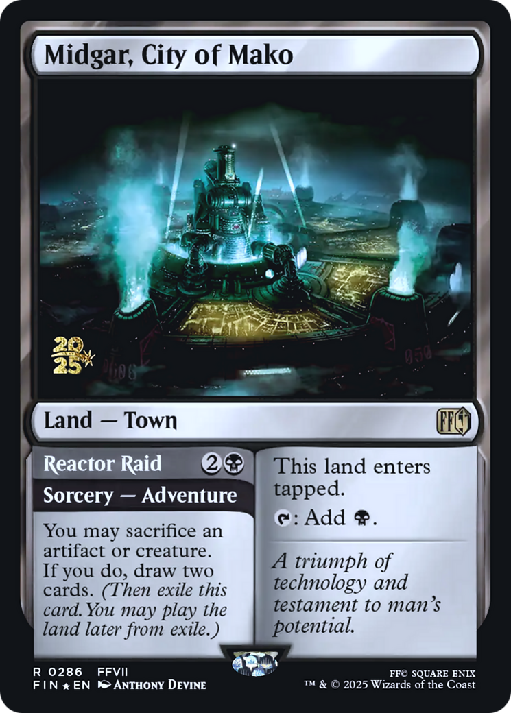 Midgar, City of Mako // Reactor Raid - Prerelease Promo [PFIN-286s]