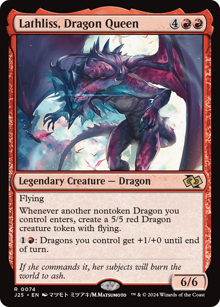 Lathliss, Dragon Queen [J25-74]