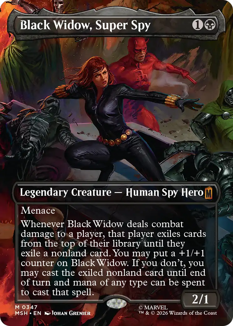 Black Widow, Super Spy - Borderless [MSH-347]