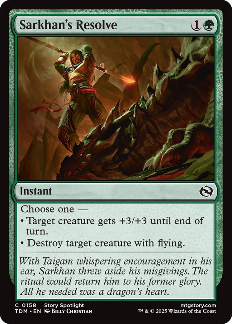 Sarkhan's Resolve [TDM-158]