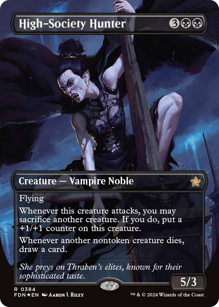 High-Society Hunter - Borderless - Mana Foil [FDN-384]
