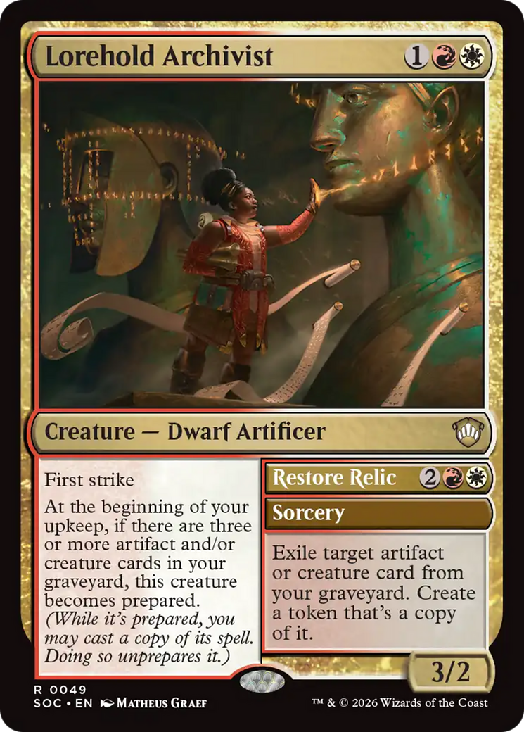 Lorehold Archivist // Restore Relic [SOC-49]