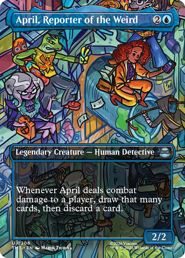 April, Reporter of the Weird - Borderless - Full Art [TMT-206]
